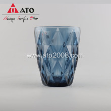 Blue unbreakable glassware glass diamond Beverage Glass Cup